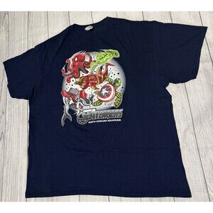 North Carolina Aquariums T Shirt SEAvengers Avengers Size 2XL XXL
